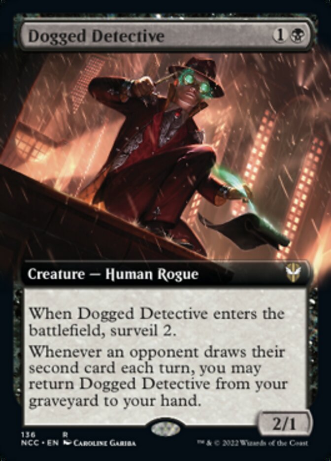 Dogged Detective (Extended Art) [Streets of New Capenna Commander] | D20 Games