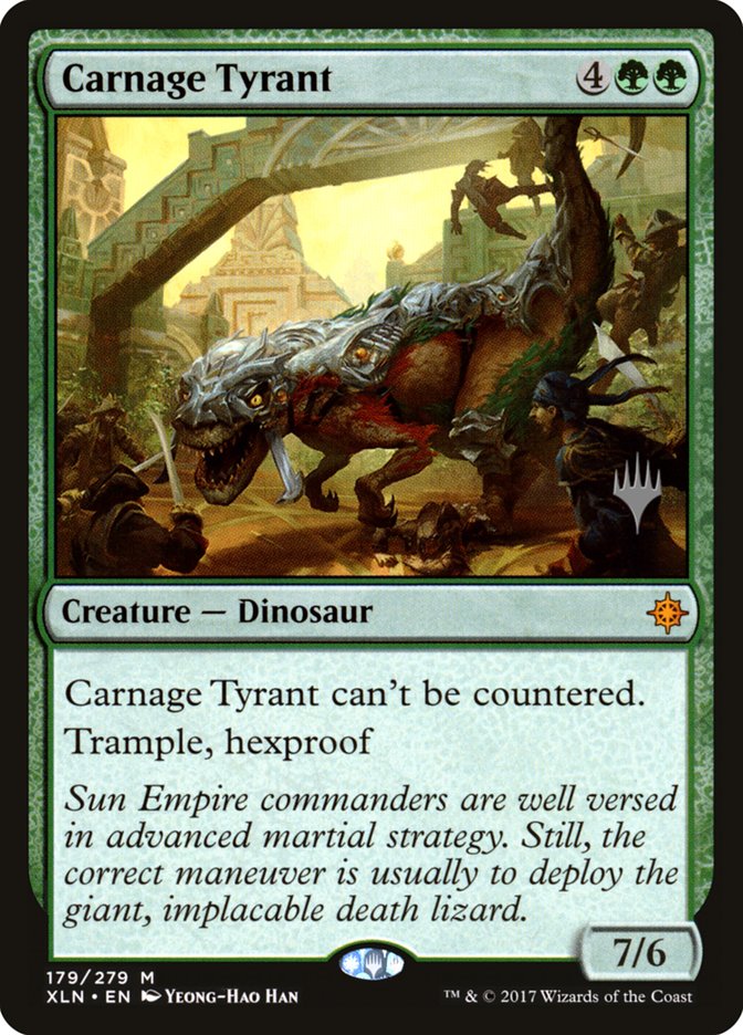 Carnage Tyrant (Promo Pack) [Ixalan Promos] | D20 Games