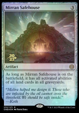 Mirran Safehouse [Phyrexia: All Will Be One Prerelease Promos] | D20 Games