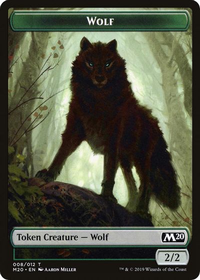 Wolf Double-sided Token [Challenger Decks 2020 Tokens] | D20 Games