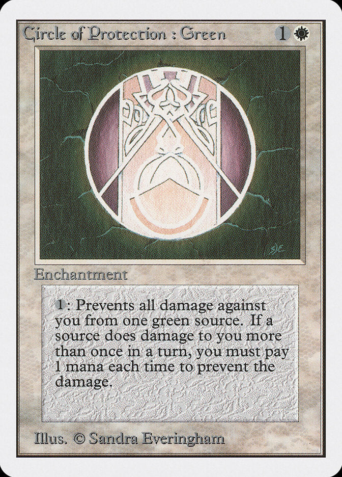 Circle of Protection: Green [Unlimited Edition] | D20 Games