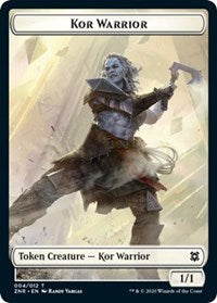 Kor Warrior // Plant Double-sided Token [Zendikar Rising Tokens] | D20 Games