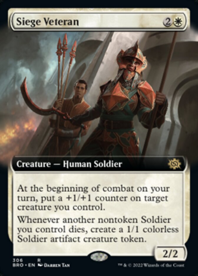 Siege Veteran (Extended Art) [The Brothers' War] | D20 Games