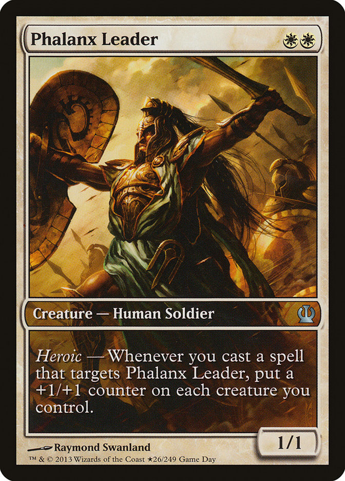 Phalanx Leader (Game Day) (Extended) [Theros Promos] | D20 Games