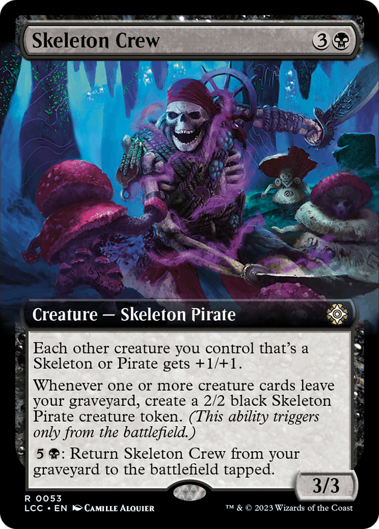 Skeleton Crew (Extended Art) [The Lost Caverns of Ixalan Commander] | D20 Games