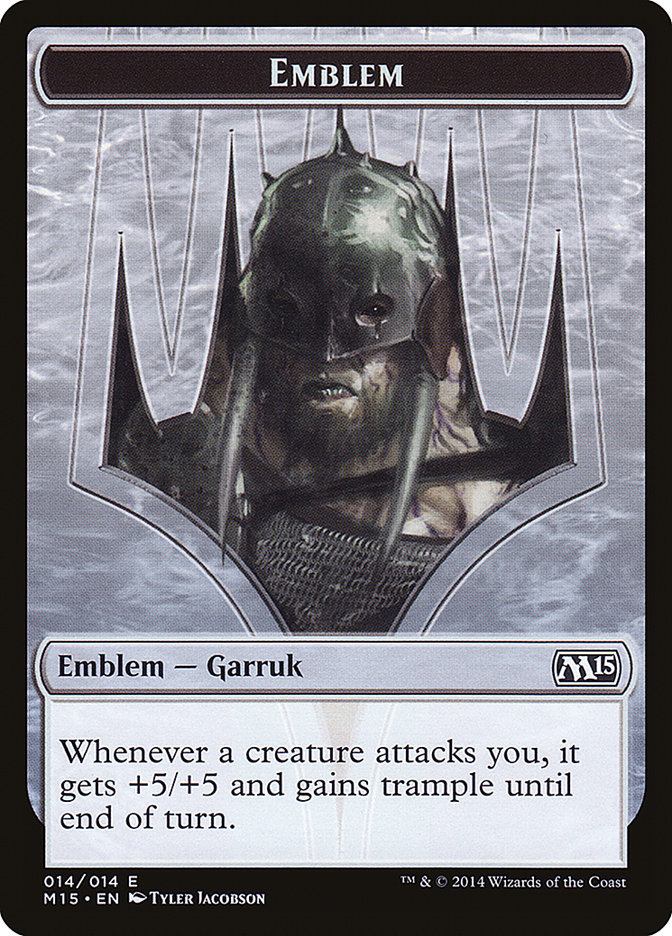 Garruk, Apex Predator Emblem [Magic 2015 Tokens] | D20 Games
