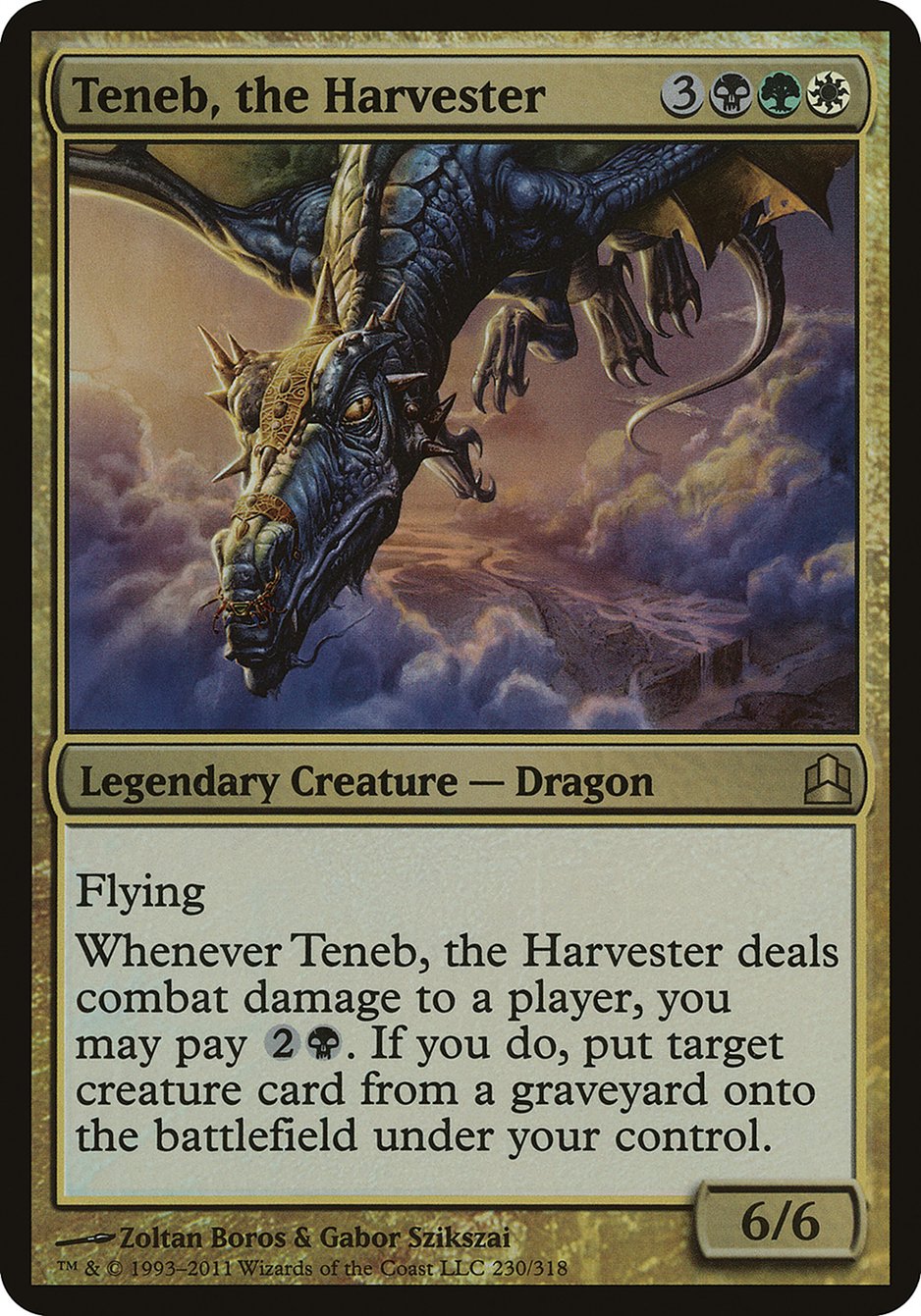 Teneb, the Harvester (Oversized) [Commander 2011 Oversized] | D20 Games