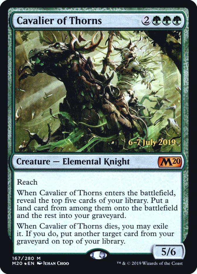 Cavalier of Thorns  [Core Set 2020 Prerelease Promos] | D20 Games
