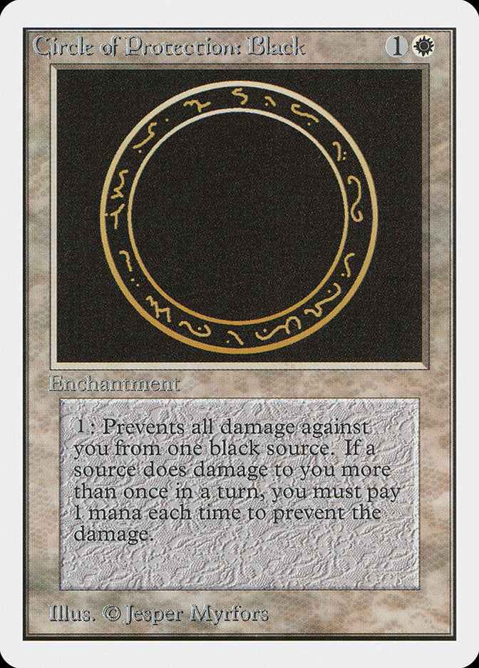 Circle of Protection: Black [Unlimited Edition] | D20 Games