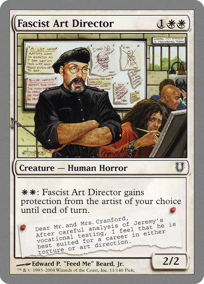 Fascist Art Director [Unhinged] | D20 Games
