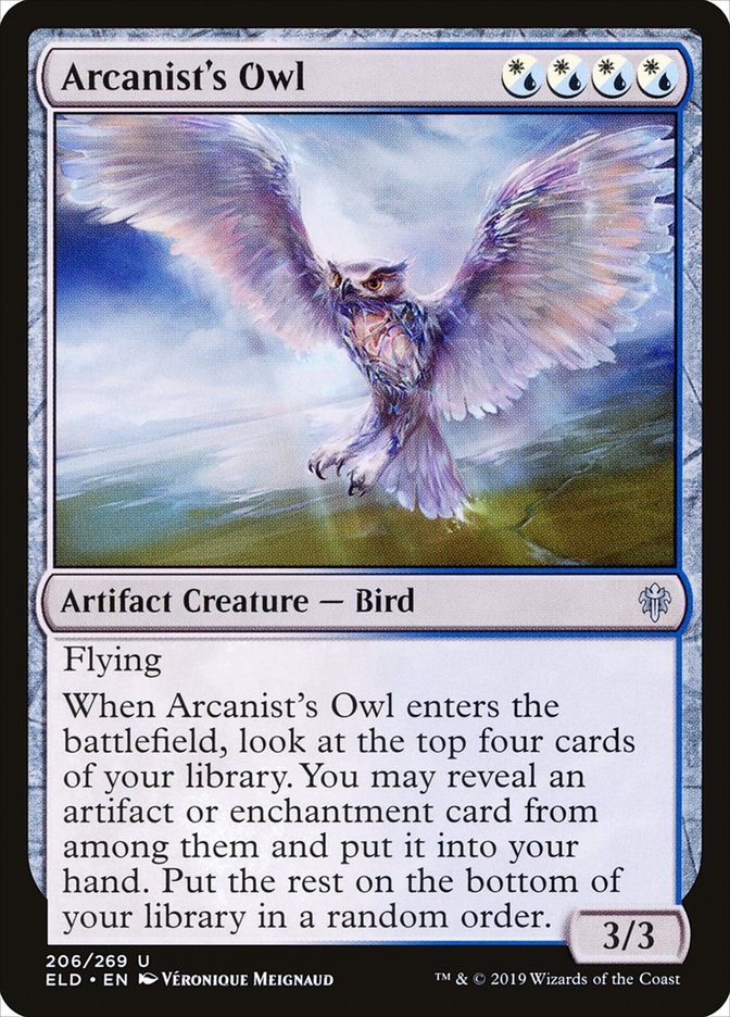 Arcanist's Owl [Throne of Eldraine] | D20 Games