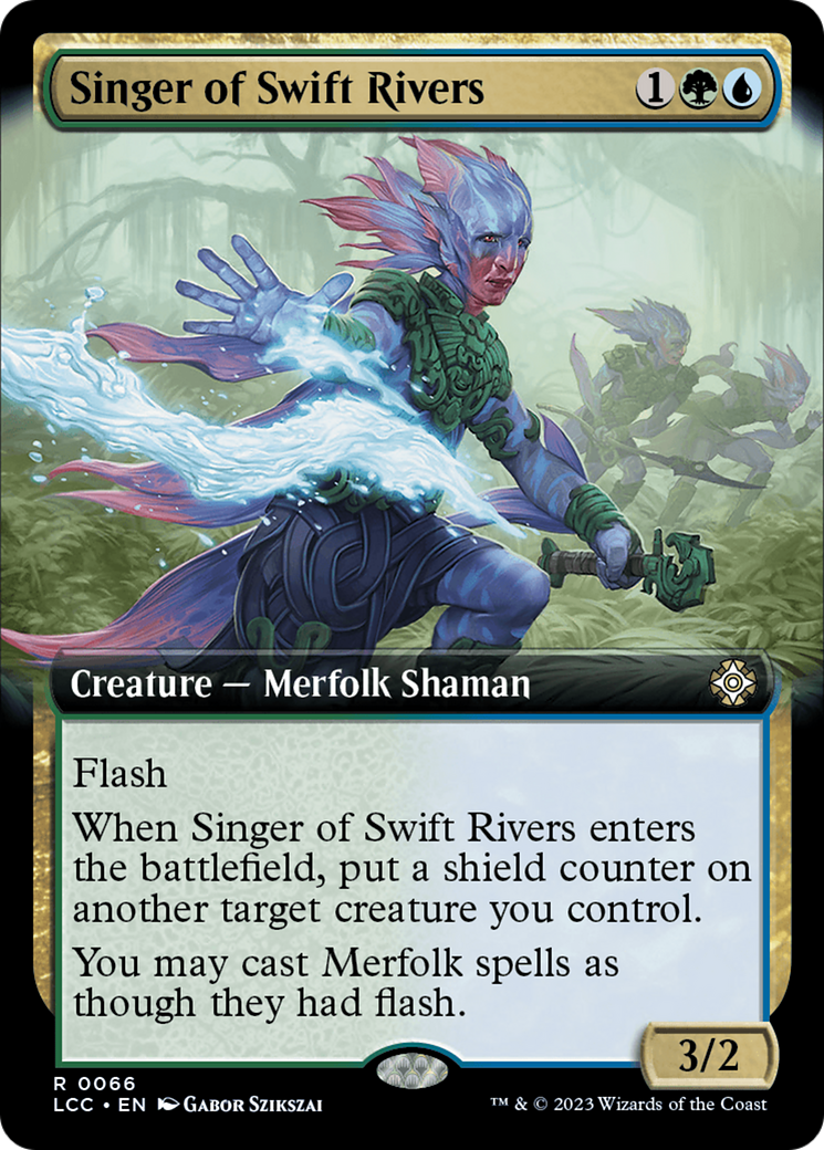 Singer of Swift Rivers (Extended Art) [The Lost Caverns of Ixalan Commander] | D20 Games