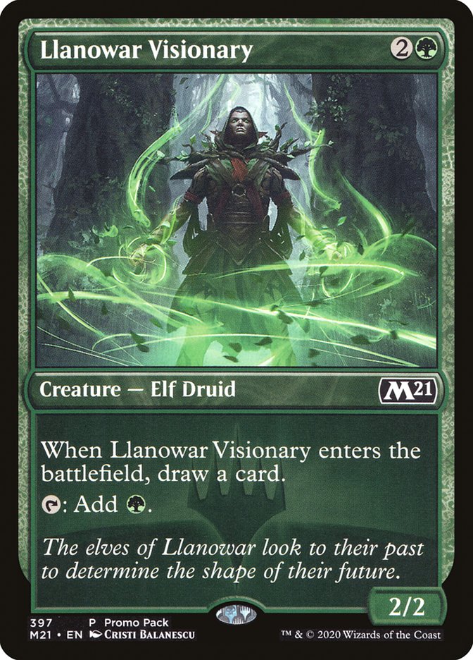 Llanowar Visionary (Promo Pack) [Core Set 2021 Promos] | D20 Games