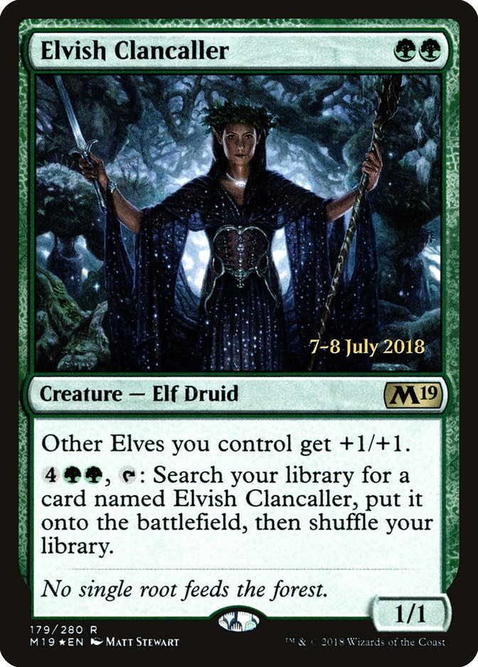 Elvish Clancaller  [Core Set 2019 Prerelease Promos] | D20 Games