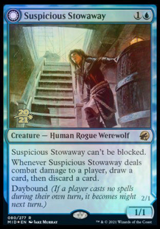 Suspicious Stowaway // Seafaring Werewolf [Innistrad: Midnight Hunt Prerelease Promos] | D20 Games