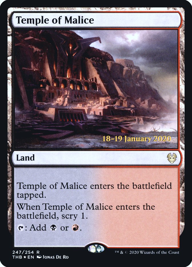 Temple of Malice [Theros Beyond Death Prerelease Promos] | D20 Games