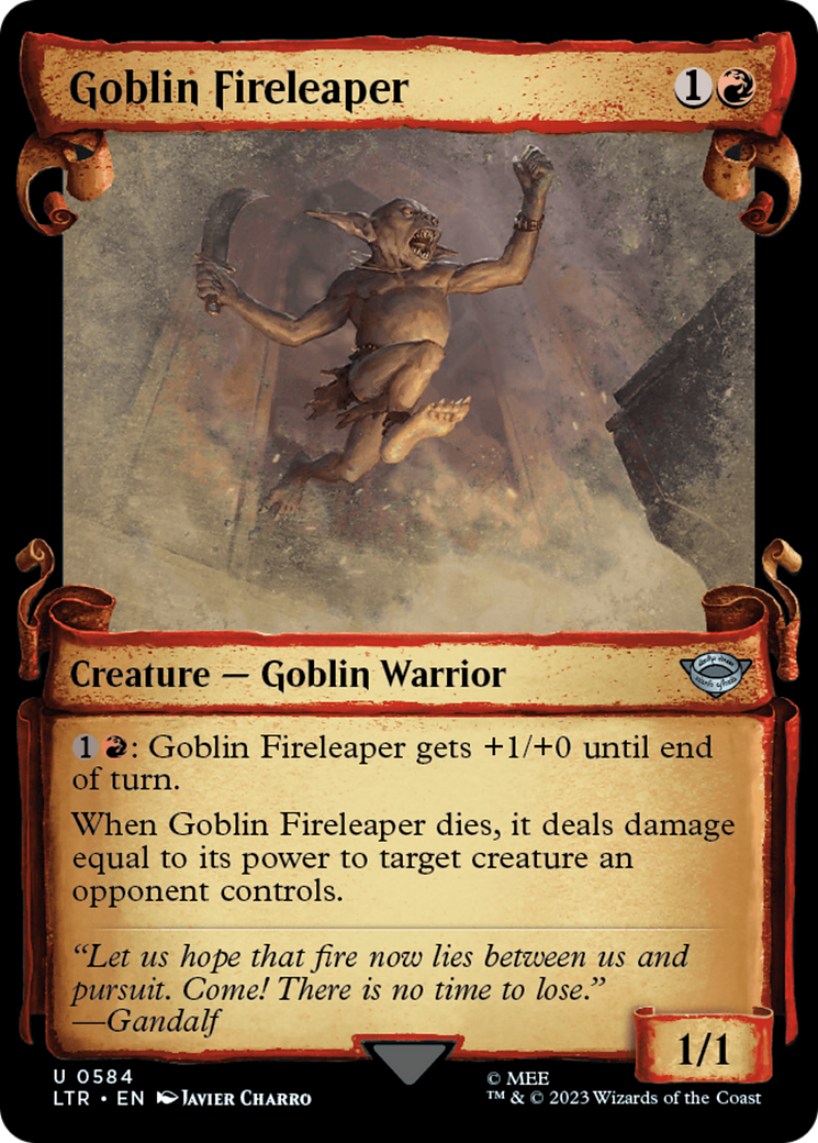 Goblin Fireleaper [The Lord of the Rings: Tales of Middle-Earth Showcase Scrolls] | D20 Games