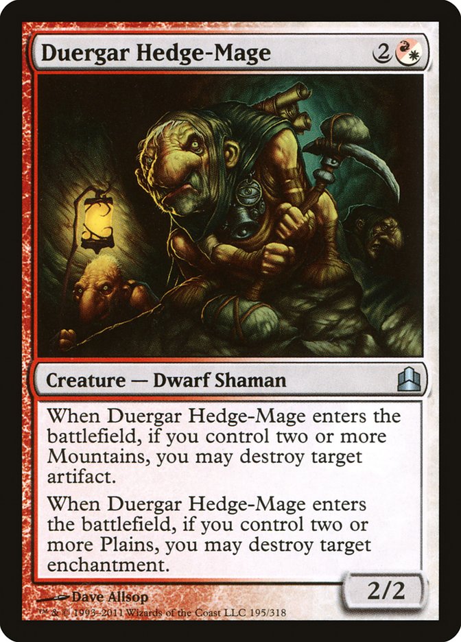 Duergar Hedge-Mage [Commander 2011] | D20 Games