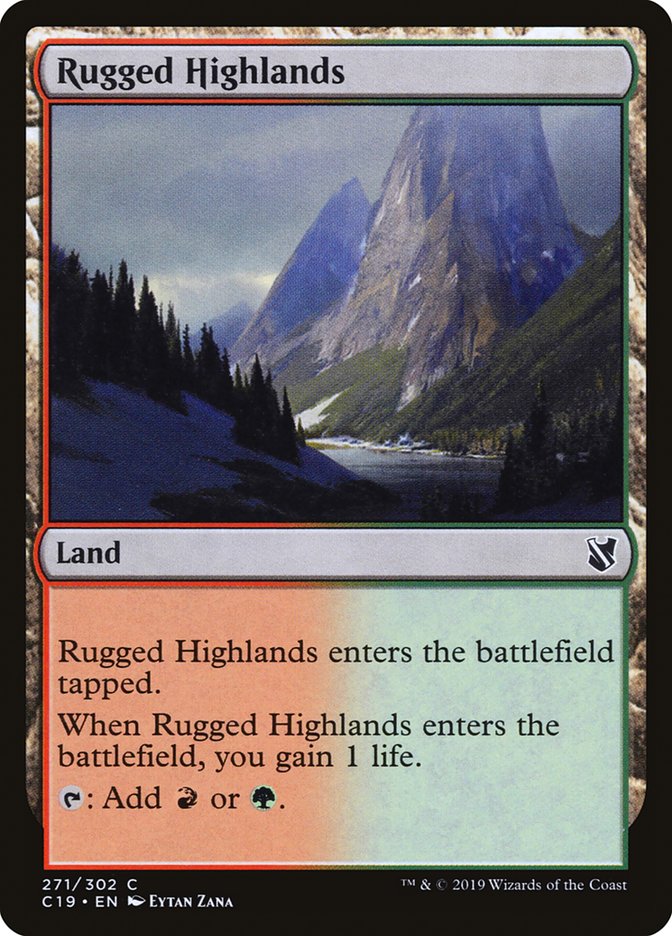 Rugged Highlands [Commander 2019] | D20 Games