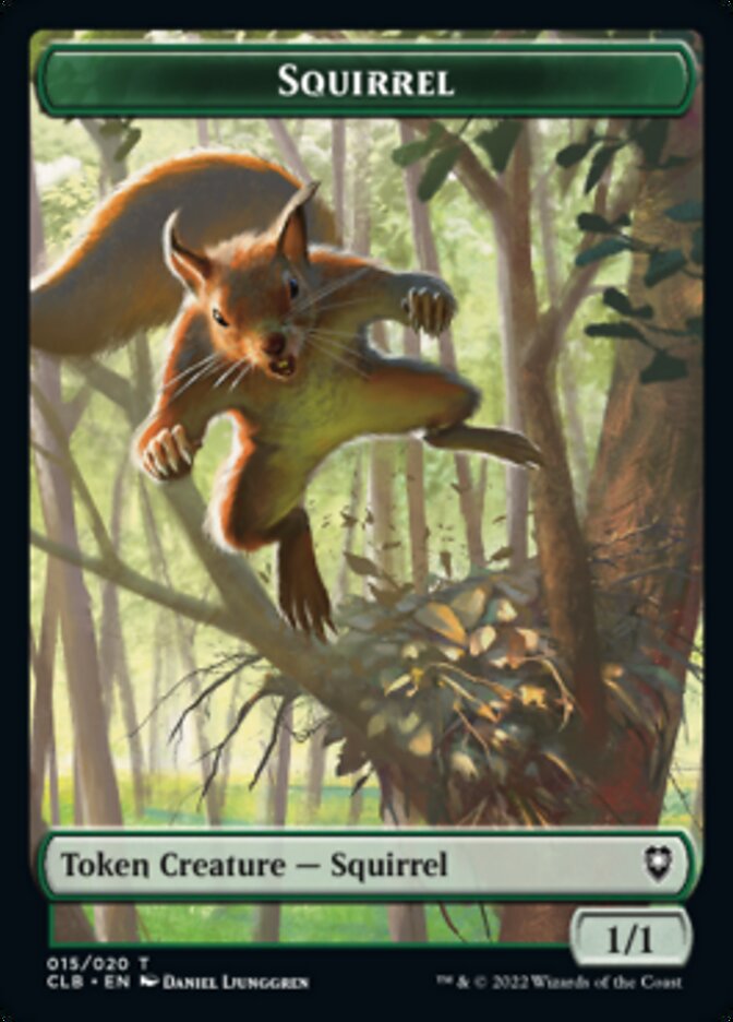 Squirrel Token [Commander Legends: Battle for Baldur's Gate Tokens] | D20 Games