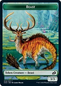 Beast // Human Soldier (005) Double-sided Token [Ikoria: Lair of Behemoths Tokens] | D20 Games