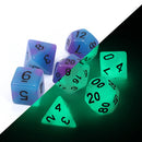 7 Piece Dice Set - Glow-In-The-Dark Eldritch Blast