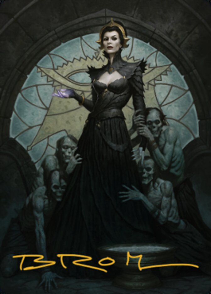 Liliana of the Veil Art Card (Gold-Stamped Signature) [Dominaria United Art Series] | D20 Games