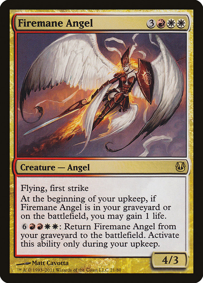 Firemane Angel [Duel Decks: Ajani vs. Nicol Bolas] | D20 Games