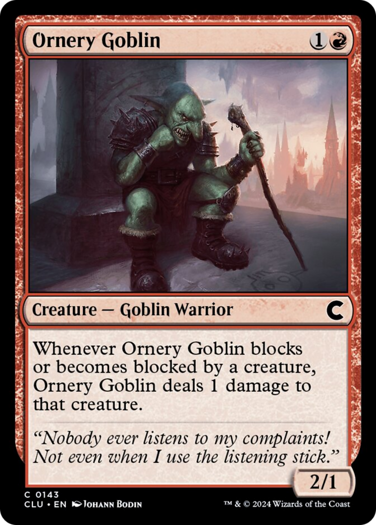 Ornery Goblin [Ravnica: Clue Edition] | D20 Games