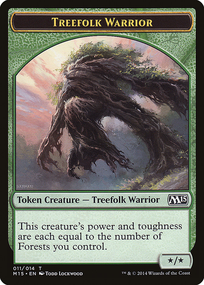 Treefolk Warrior [Magic 2015 Tokens] | D20 Games