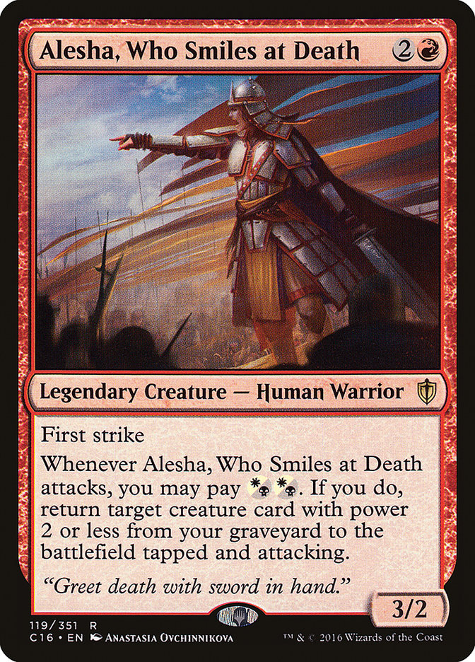 Alesha, Who Smiles at Death [Commander 2016] | D20 Games