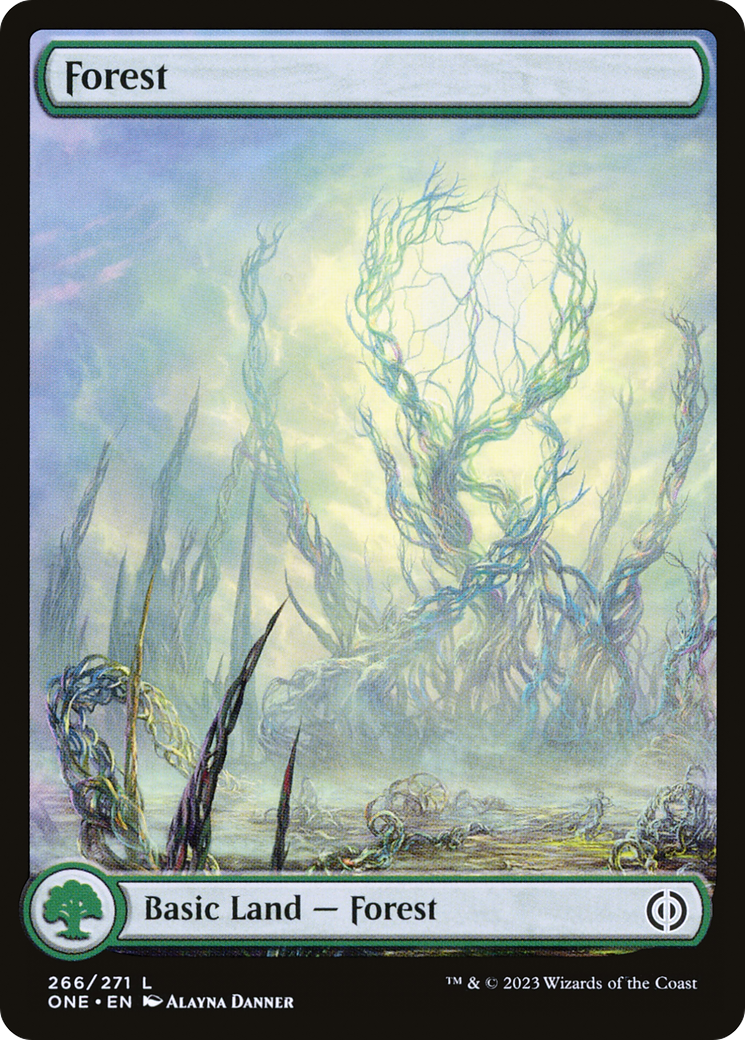 Forest (266) (Full-Art) [Phyrexia: All Will Be One] | D20 Games