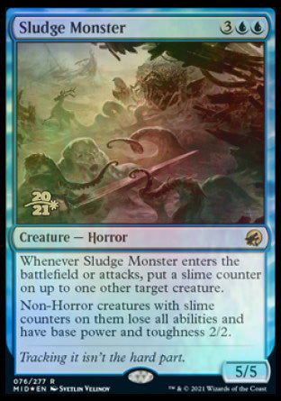 Sludge Monster [Innistrad: Midnight Hunt Prerelease Promos] | D20 Games