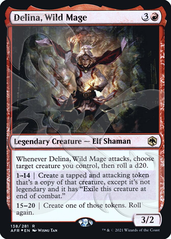 Delina, Wild Mage (Ampersand Promo) [Dungeons & Dragons: Adventures in the Forgotten Realms Promos] | D20 Games