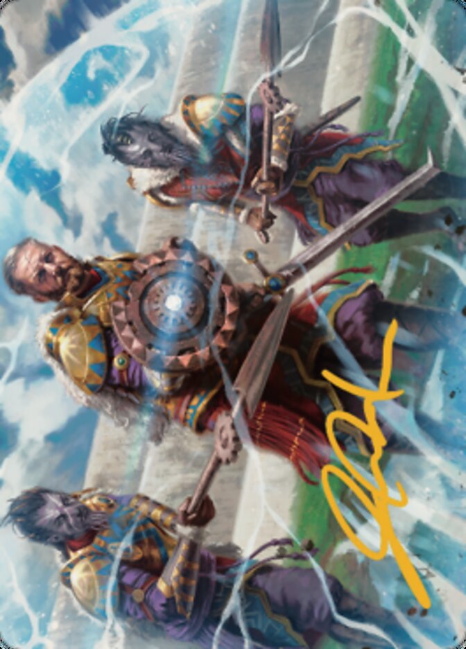 Argivian Phalanx Art Card (Gold-Stamped Signature) [Dominaria United Art Series] | D20 Games