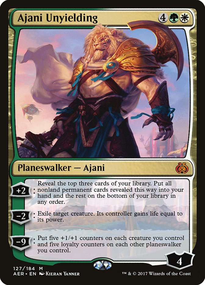 Ajani Unyielding [Aether Revolt] | D20 Games