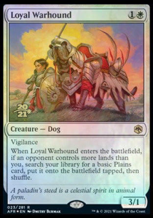 Loyal Warhound [Dungeons & Dragons: Adventures in the Forgotten Realms Prerelease Promos] | D20 Games