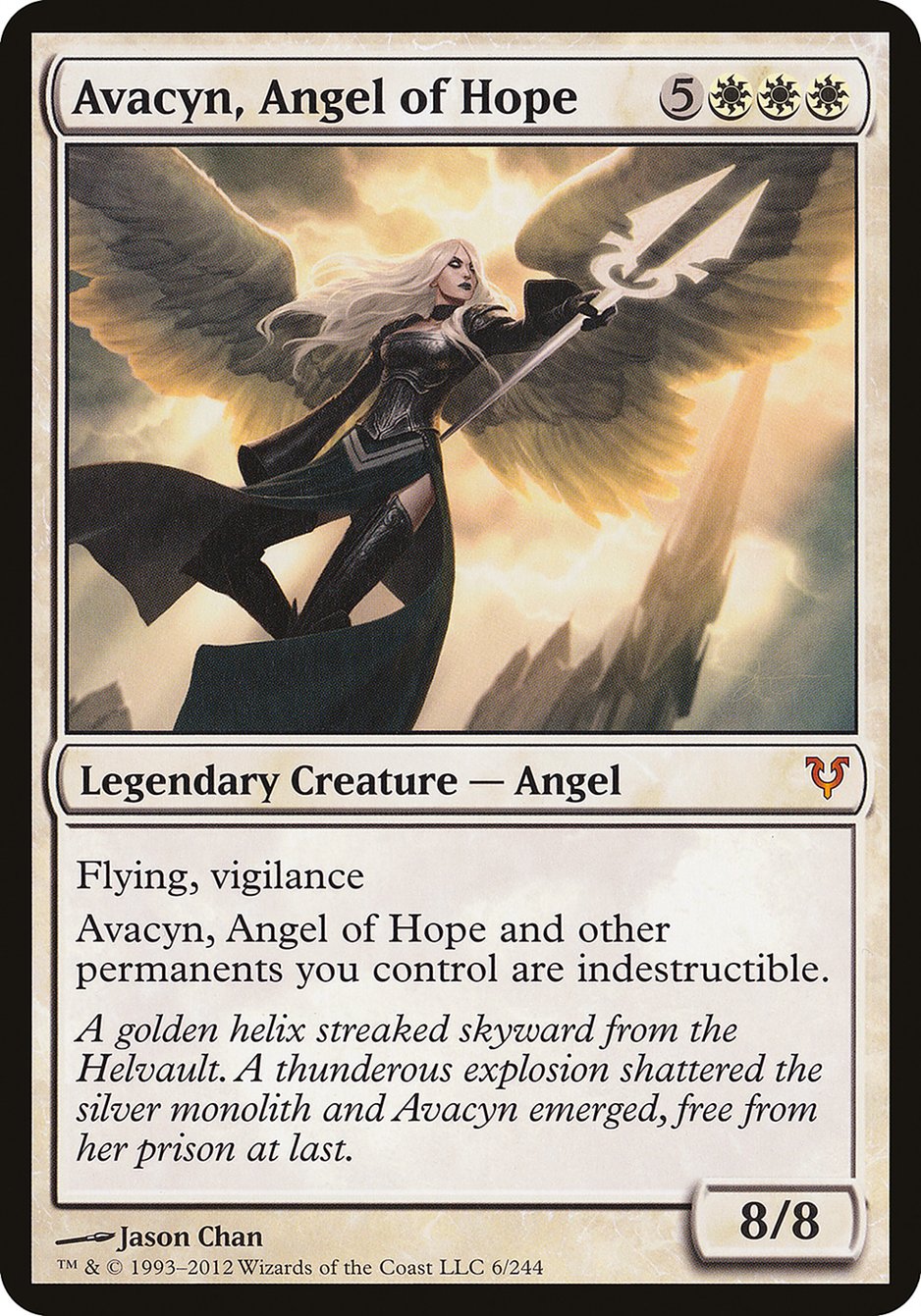 Avacyn, Angel of Hope (Oversized) [Open the Helvault] | D20 Games