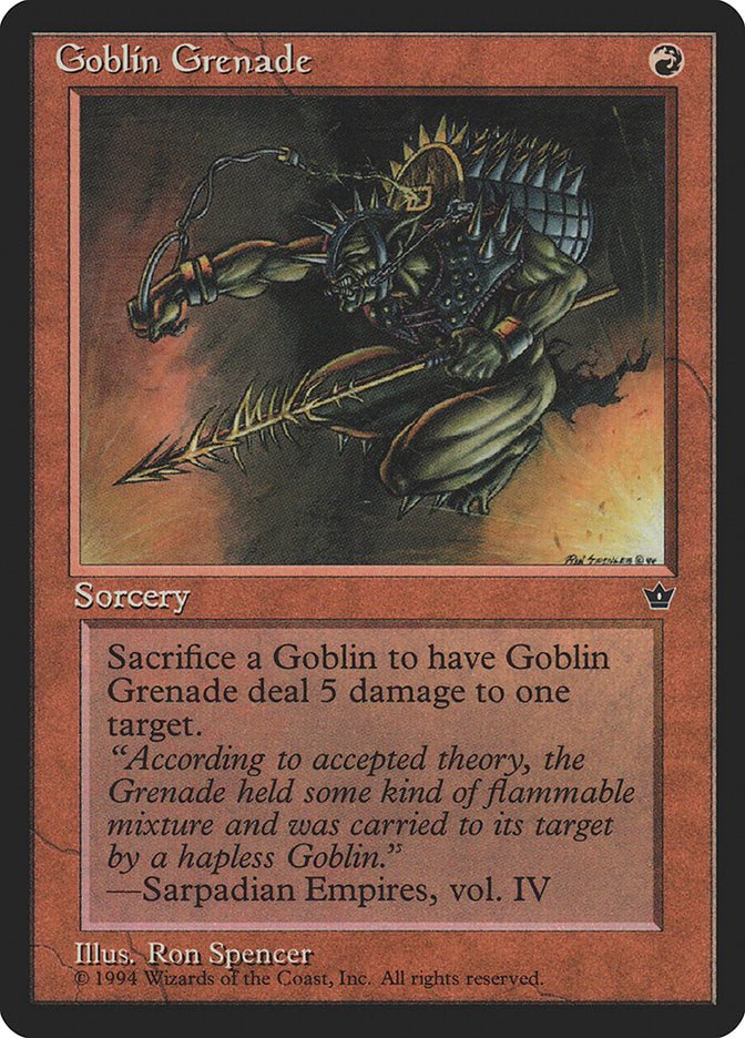 Goblin Grenade (Ron Spencer) [Fallen Empires] | D20 Games