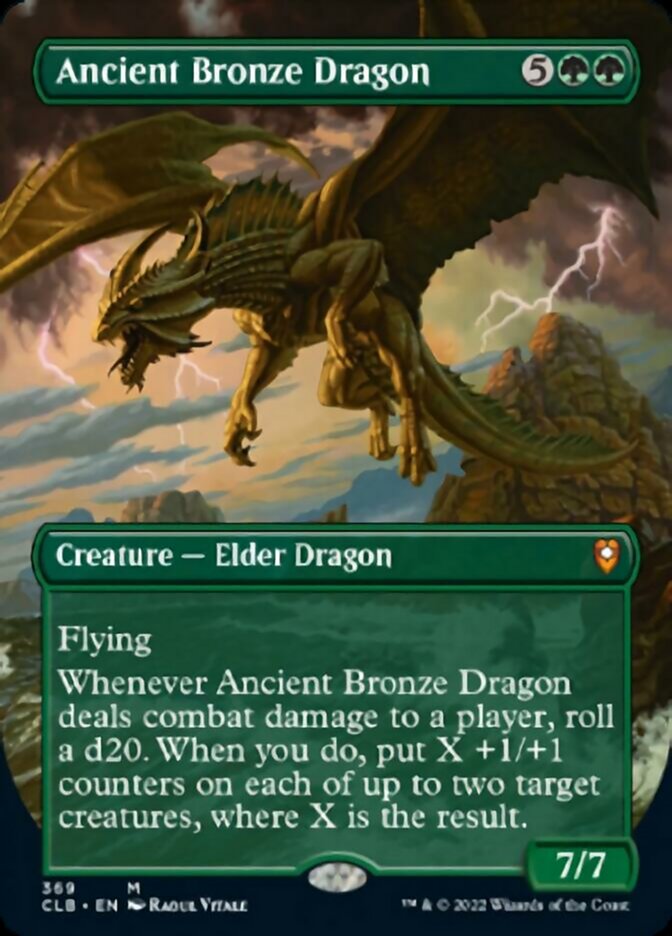 Ancient Bronze Dragon (Borderless Alternate Art) [Commander Legends: Battle for Baldur's Gate] | D20 Games