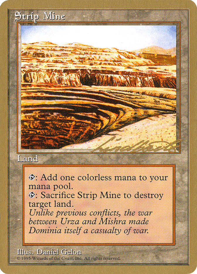 Strip Mine (Leon Lindback) [Pro Tour Collector Set] | D20 Games