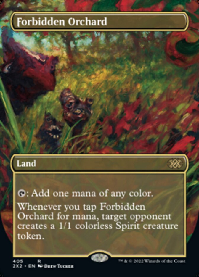 Forbidden Orchard (Borderless Alternate Art) [Double Masters 2022] | D20 Games