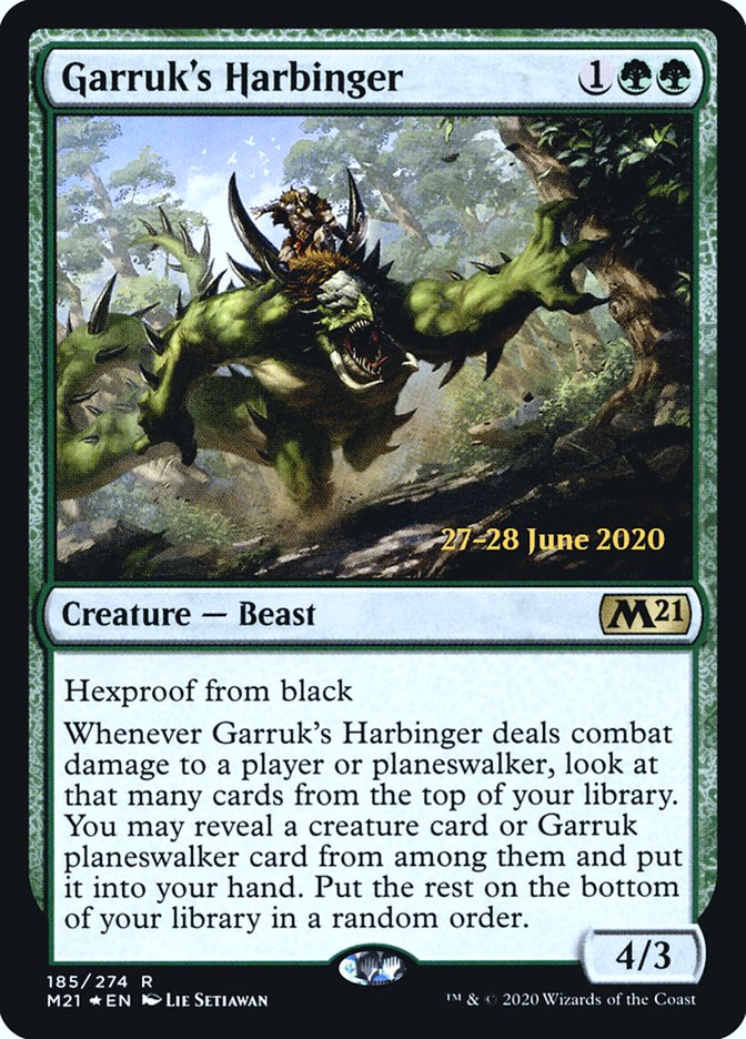 Garruk's Harbinger  [Core Set 2021 Prerelease Promos] | D20 Games