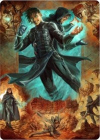 Jace, Mirror Mage 2 Art Card [Zendikar Rising Art Series] | D20 Games