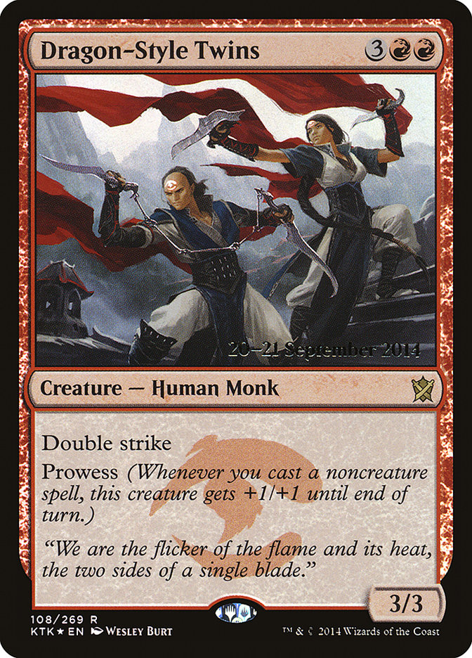 Dragon-Style Twins  [Khans of Tarkir Prerelease Promos] | D20 Games