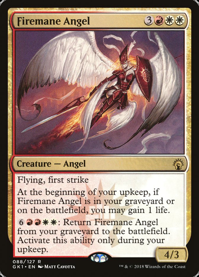 Firemane Angel [Guilds of Ravnica Guild Kit] | D20 Games