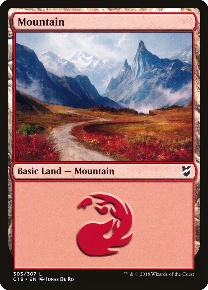 Mountain (303) [Commander 2018] | D20 Games