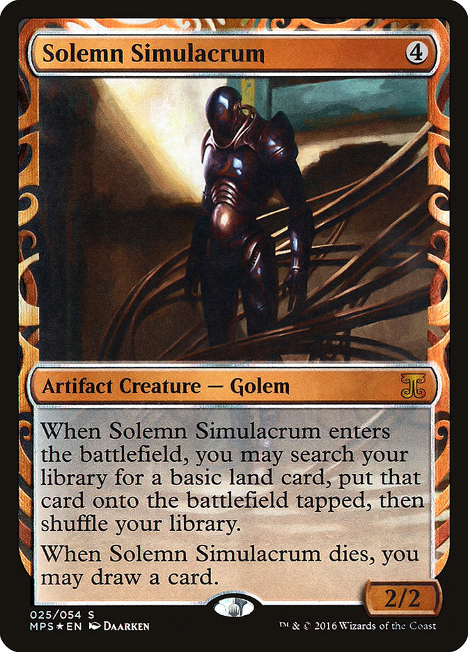 Solemn Simulacrum [Kaladesh Inventions] | D20 Games