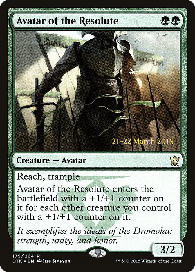 Avatar of the Resolute  [Dragons of Tarkir Prerelease Promos] | D20 Games