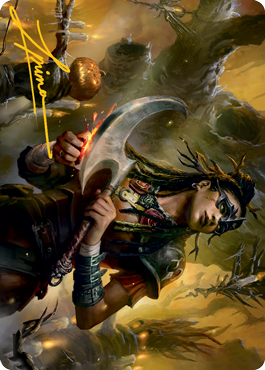 Harvesttide Sentry Art Card (Gold-Stamped Signature) [Innistrad: Midnight Hunt Art Series] | D20 Games